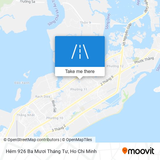 Hẻm 926 Ba Mươi Tháng Tư map