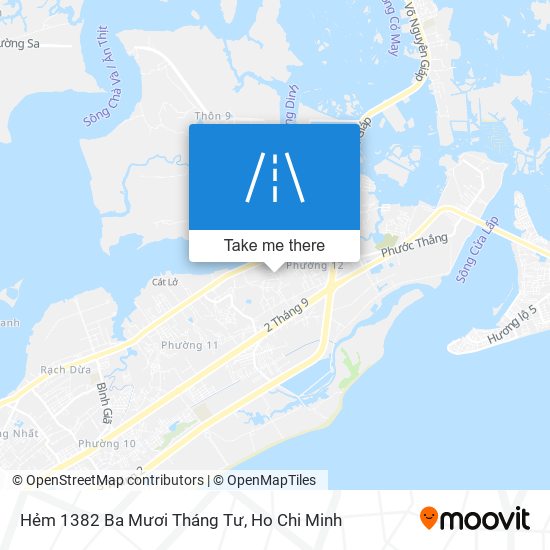 Hẻm 1382 Ba Mươi Tháng Tư map