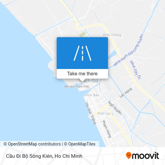 Cầu Đi Bộ Sông Kiên map