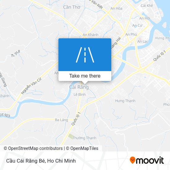 Cầu Cái Răng Bé map