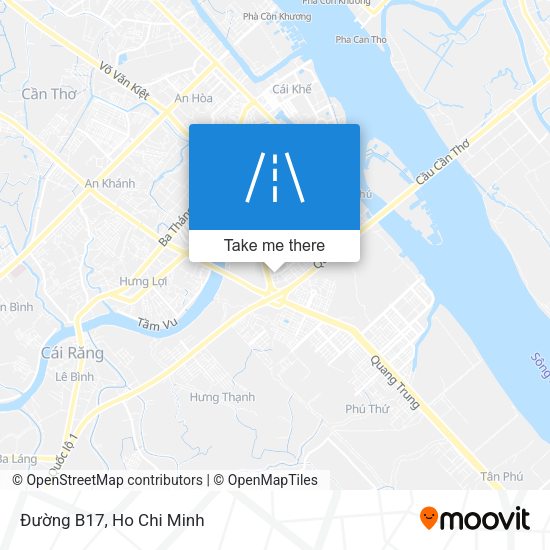 Đường B17 map