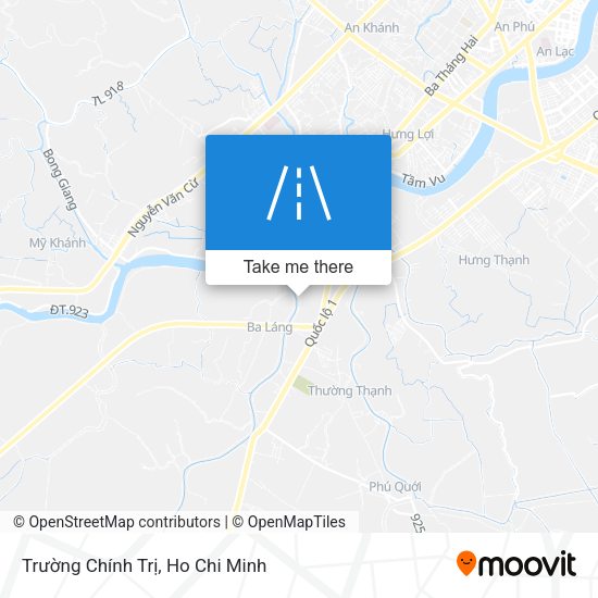 Trường Chính Trị map