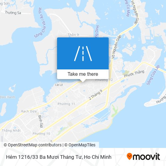 Hẻm 1216/33 Ba Mươi Tháng Tư map