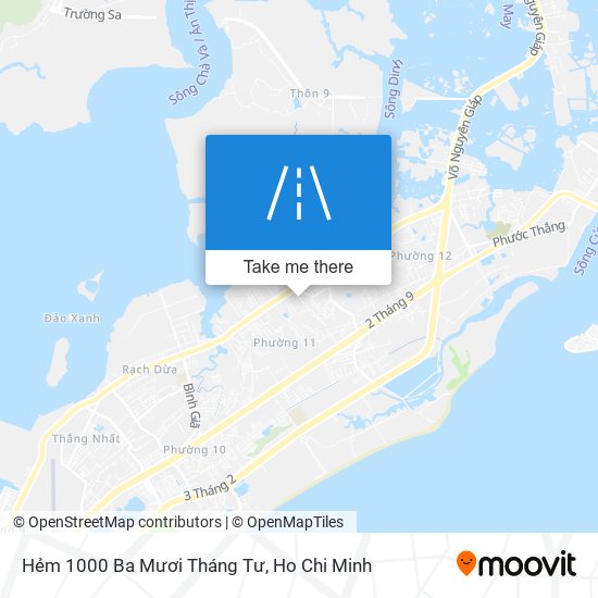 Hẻm 1000 Ba Mươi Tháng Tư map