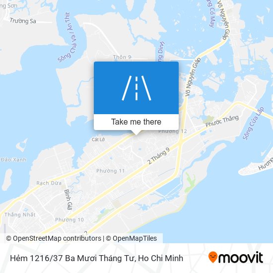 Hẻm 1216/37 Ba Mươi Tháng Tư map