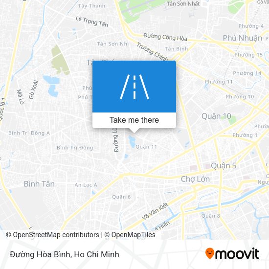 Đường Hòa Bình map