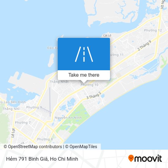 Hẻm 791 Bình Giã map