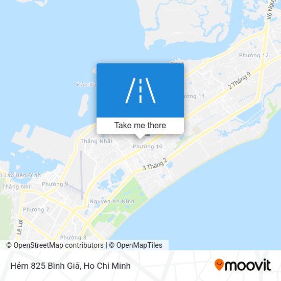 Hẻm 825 Bình Giã map