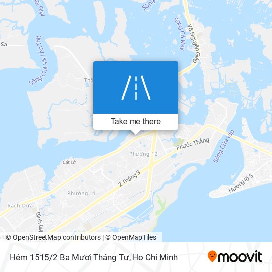 Hẻm 1515/2 Ba Mươi Tháng Tư map