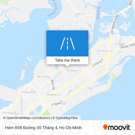 Hẻm 808 Đường 30 Tháng 4 map