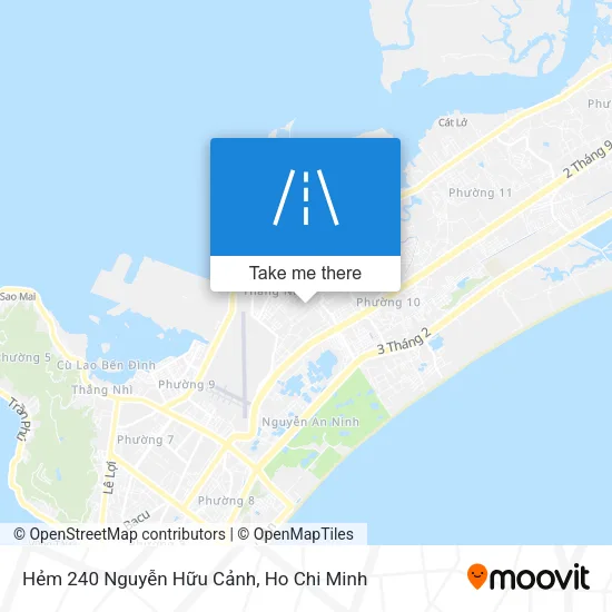 Hẻm 240 Nguyễn Hữu Cảnh map