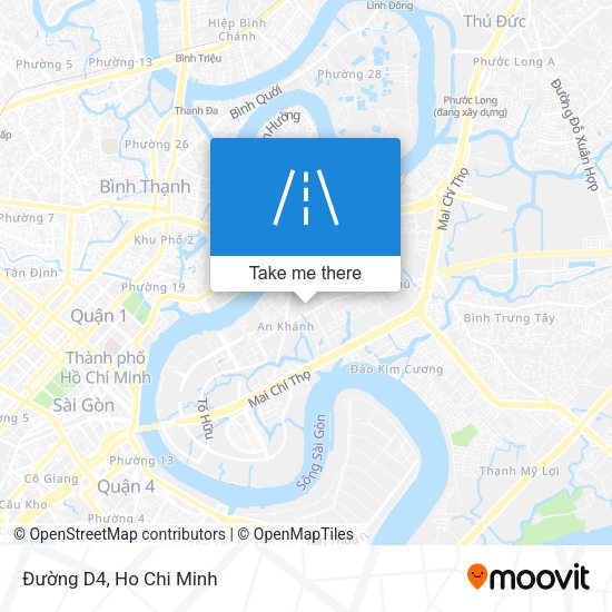 Đường D4 map