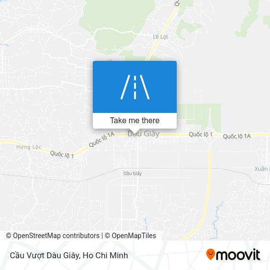 Cầu Vượt Dàu Giây map