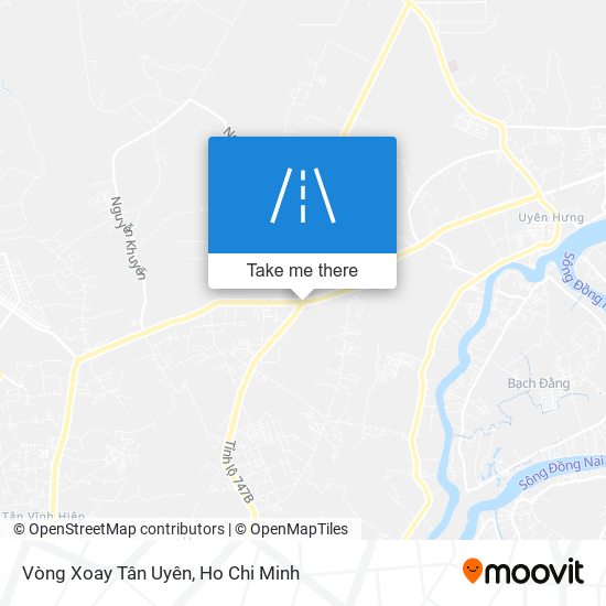 Vòng Xoay Tân Uyên map