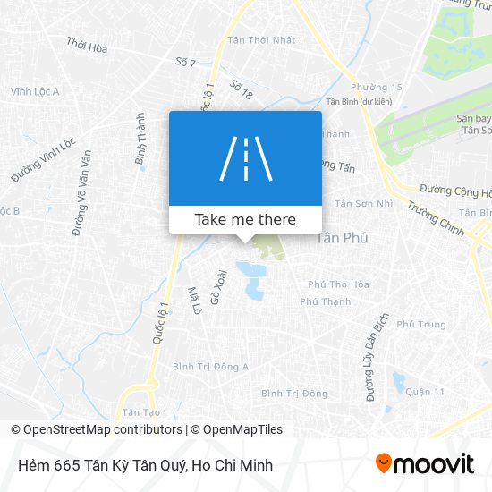 Hẻm 665 Tân Kỳ Tân Quý map