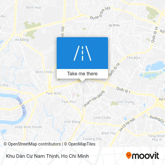 Khu Dân Cư Nam Thịnh map