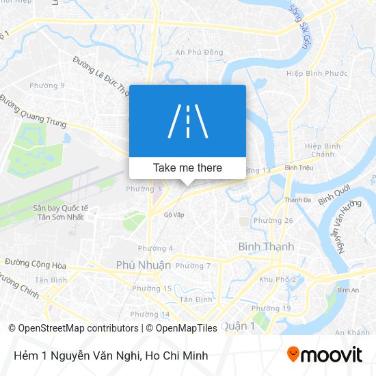 Hẻm 1 Nguyễn Văn Nghi map