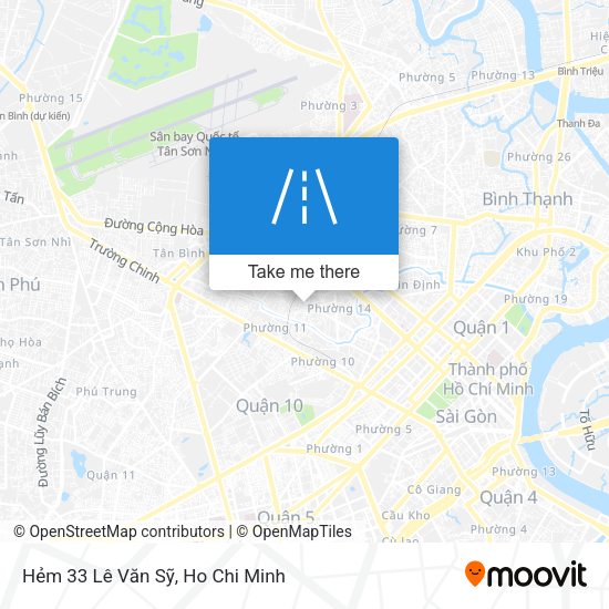 Hẻm 33 Lê Văn Sỹ map