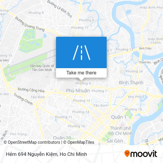 Hẻm 694 Nguyễn Kiệm map