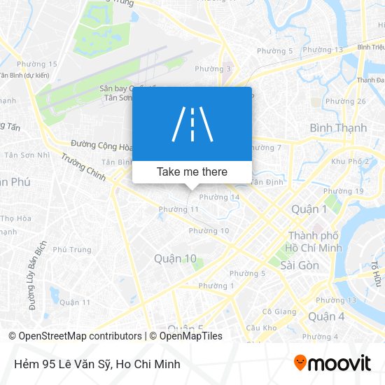 Hẻm 95 Lê Văn Sỹ map