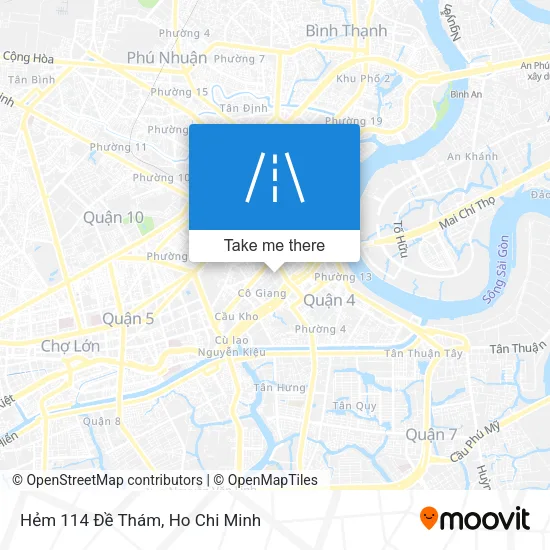 Hẻm 114 Ðề Thám map