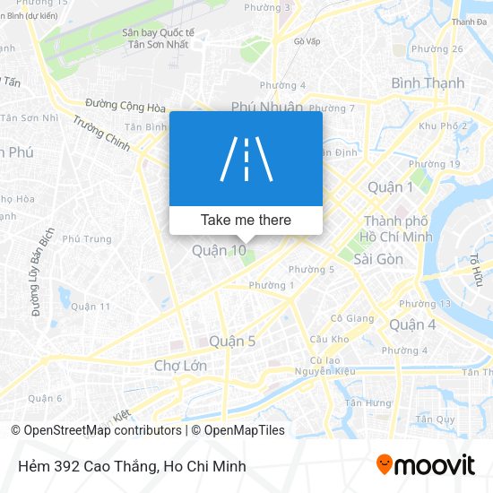 Hẻm 392 Cao Thắng map