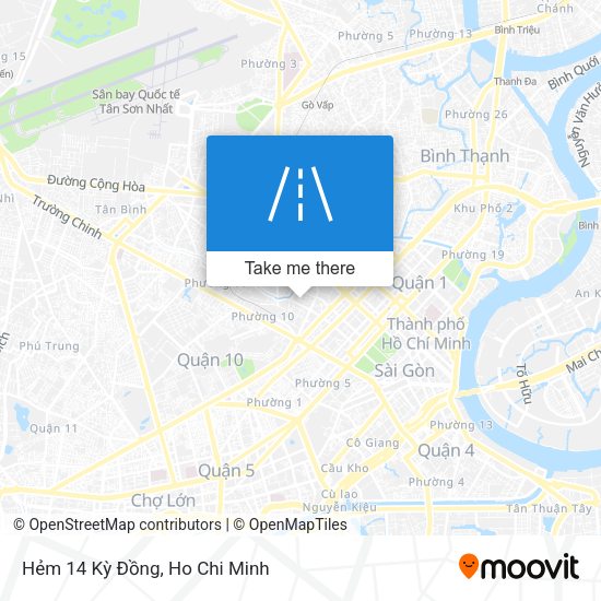 Hẻm 14 Kỳ Ðồng map
