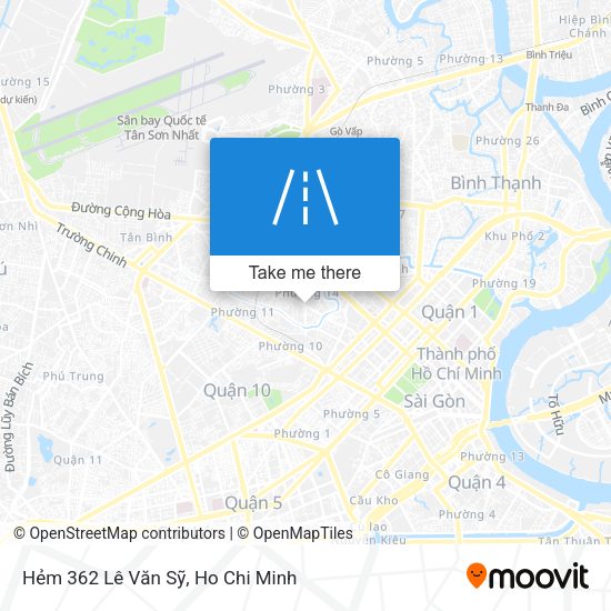 Hẻm 362 Lê Văn Sỹ map