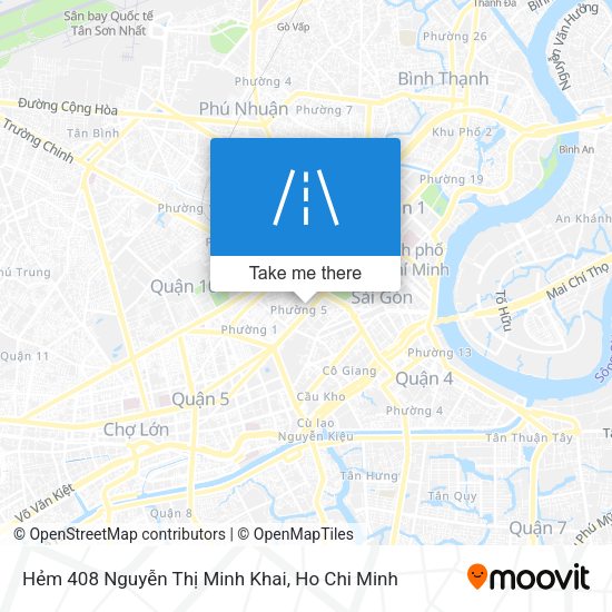 Hẻm 408 Nguyễn Thị Minh Khai map