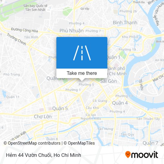 Hẻm 44 Vườn Chuối map