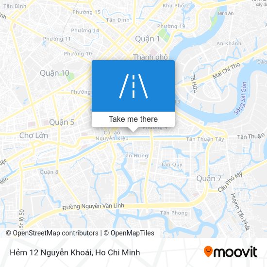 Hẻm 12 Nguyễn Khoái map
