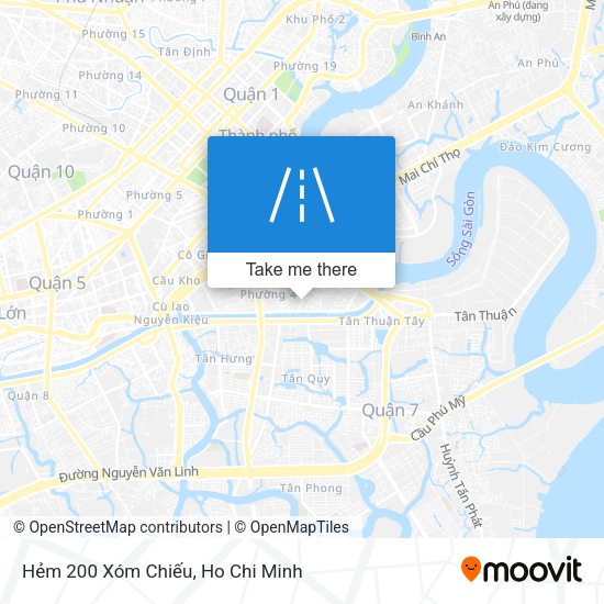 Hẻm 200 Xóm Chiếu map