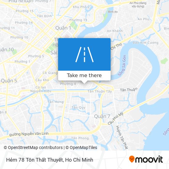 Hẻm 78 Tôn Thất Thuyết map