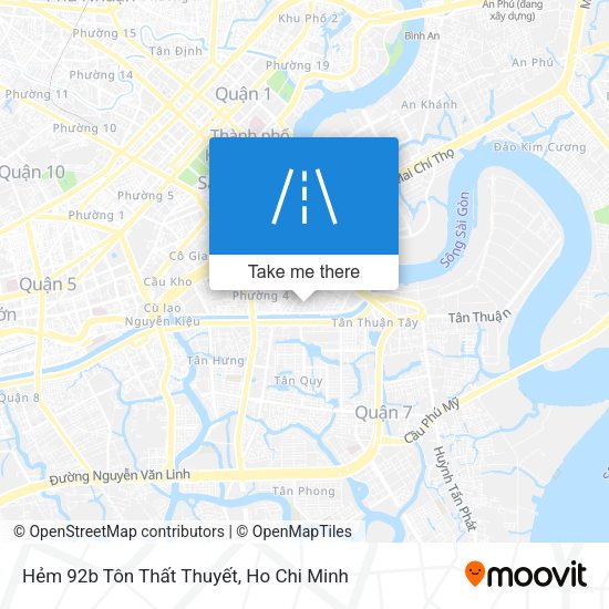 Hẻm 92b Tôn Thất Thuyết map