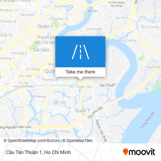 Cầu Tân Thuận 1 map