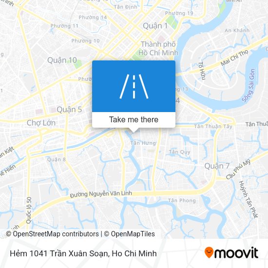 Hẻm 1041 Trần Xuân Soạn map