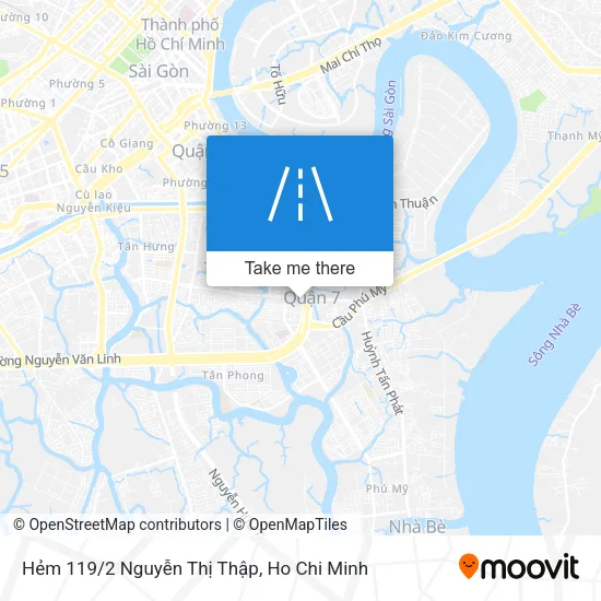 Hẻm 119/2 Nguyễn Thị Thập map