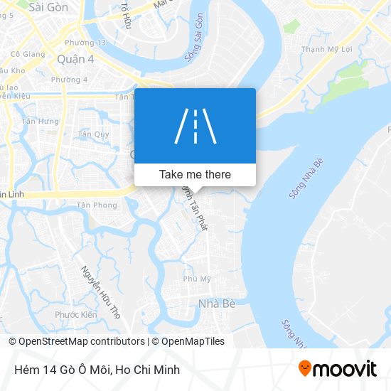 Hẻm 14 Gò Ô Môi map