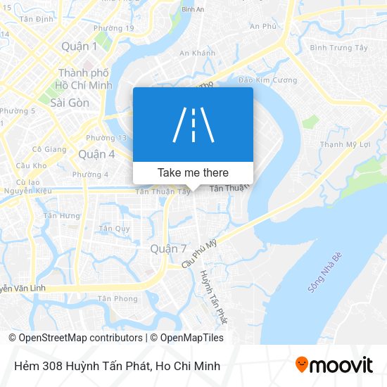 Hẻm 308 Huỳnh Tấn Phát map