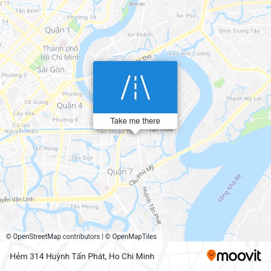 Hẻm 314 Huỳnh Tấn Phát map