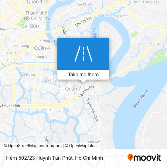 Hẻm 502/23 Huỳnh Tấn Phát map