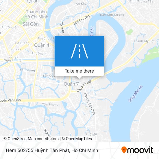 Hẻm 502/55 Huỳnh Tấn Phát map