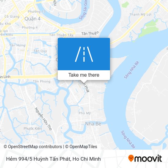 Hẻm 994/5 Huỳnh Tấn Phát map