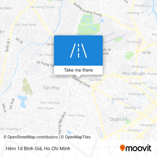 Hẻm 1d Bình Giã map