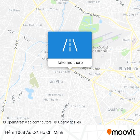 Hẻm 1068 Âu Cơ map