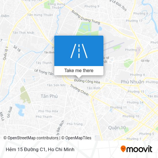 Hẻm 15 Đường C1 map