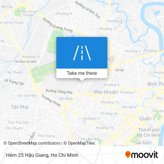 Hẻm 25 Hậu Giang map