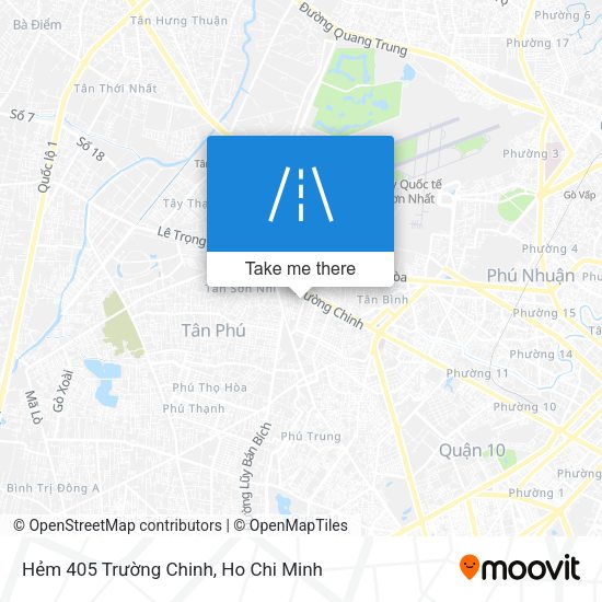 Hẻm 405 Trường Chinh map
