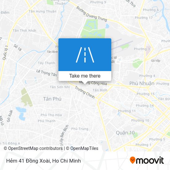 Hẻm 41 Đồng Xoài map