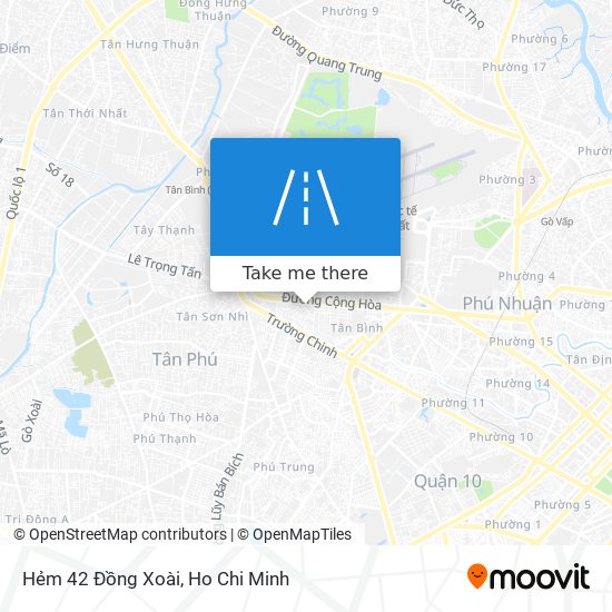 Hẻm 42 Đồng Xoài map